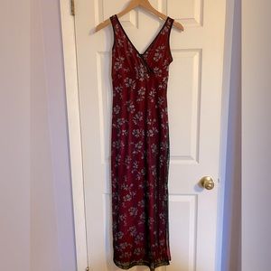 Long, floral-detailed Charlotte Russe dress